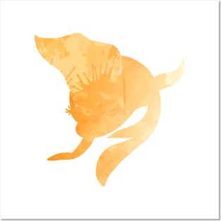 Fish Inspired Silhouette Posters and Art